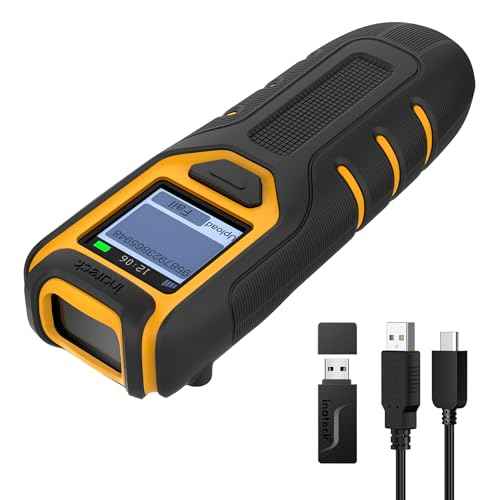 Inateck Barcode Scanner Wireless,Portable Bluetooth Barcode Scanner with Screen,1D 2D QR Code Scanner Kabellos 2.4GHz,Handscanner with APP and SDK, BCST-47