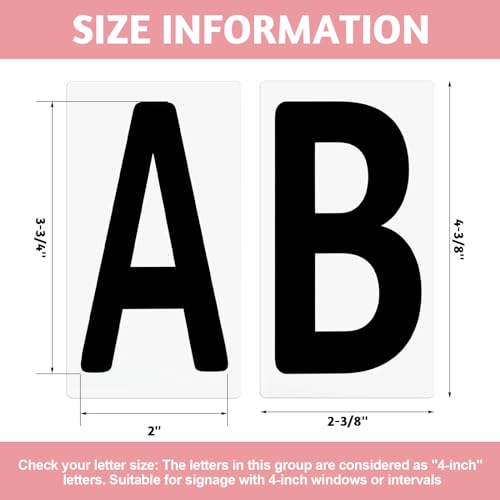Resurhang 78 Pcs Changeable Sign Letters for Message Boards, 4 Inch - Model 78
