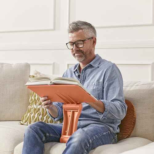 ECR4Kids The Surf Folding Portable Lap Desk, Flexible Seating, Orange