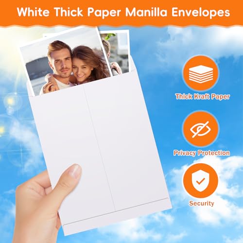 White-50 Pack 6x9 Self Seal Mailing Envelopes - Secure, Printable Office Supplies