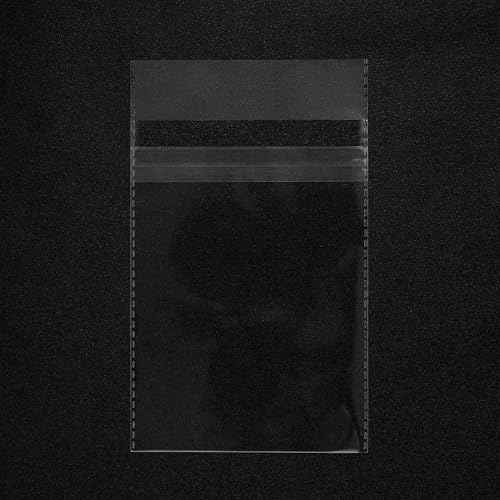 Quotidian Clear Plastic Bags Self Seal 2 mils 4.5" x 6.5" (11.4 x 16.5cm) Pack of 100 - A4 Photos Pictures Cards Prints Artwork