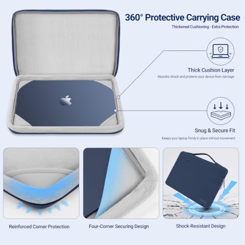 MOSISO MacBook Neo 13-Inch Case A3404 A18 Pro Indigo – 360° Protective Hard Shell & Keyboard Covers