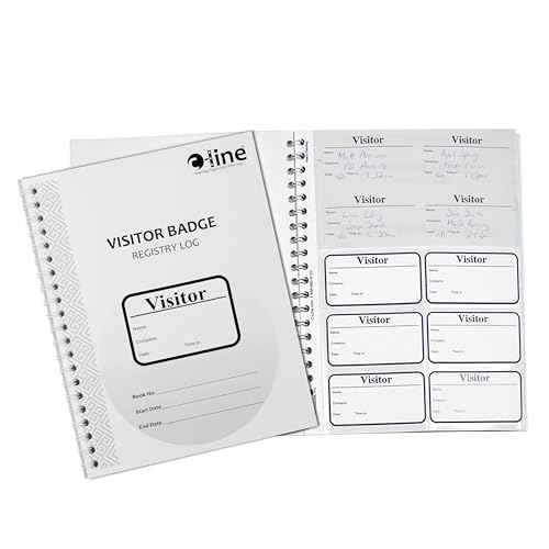 C-Line Visitor Badges with Registry Log, 150 Badges per Book, 1 Registry (97030)