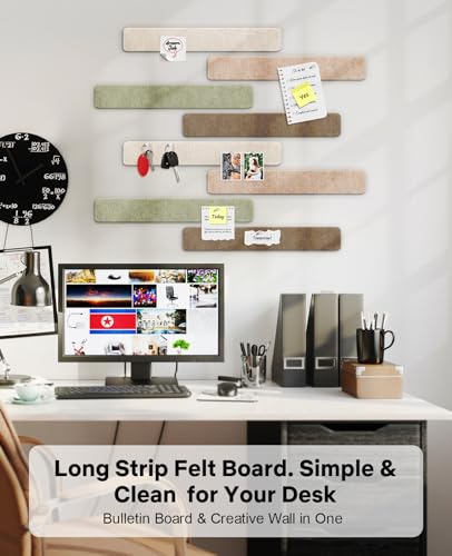 Linen Dusk Small Cork Bulletin Board Tiles for Wall Decor & Office Organization