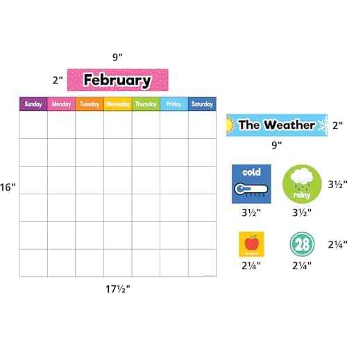 Teacher Created Resources Colorful Magnetic Calendar Set (TCR77067)
