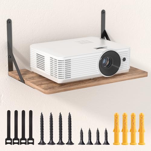 Ztounk 15.75 x 11.02 Inch Large Wall Mount Shelf for Projectors, Routers, Gaming Consoles