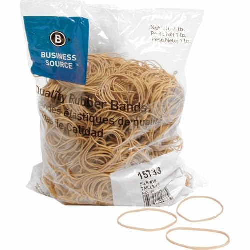Business Source Rubber Bands, 700% Stretch, 55% Rubber – Durable Office/Industrial