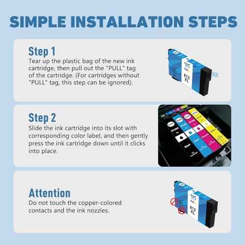 Weemay 812XL Ink Cartridges High Capacity Remanufactured Replacement for Epson 812XL Ink Cartridges Combo Pack Works with Workforce Pro WF-7820 WF-7310 EC-C7000 (5 Pack)