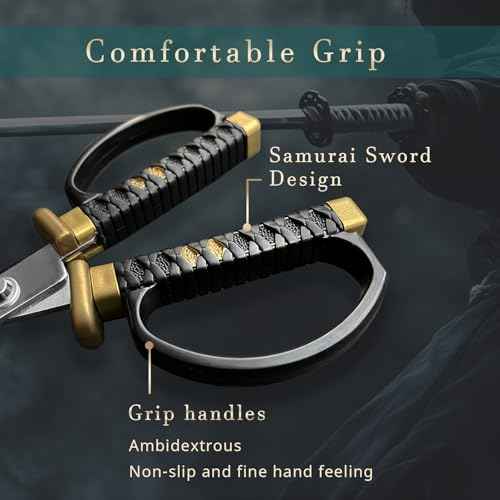 Japanese Samurai Katana Sword Shape Scissors 7.3 inch Made in JAPAN (Golden Dragon)