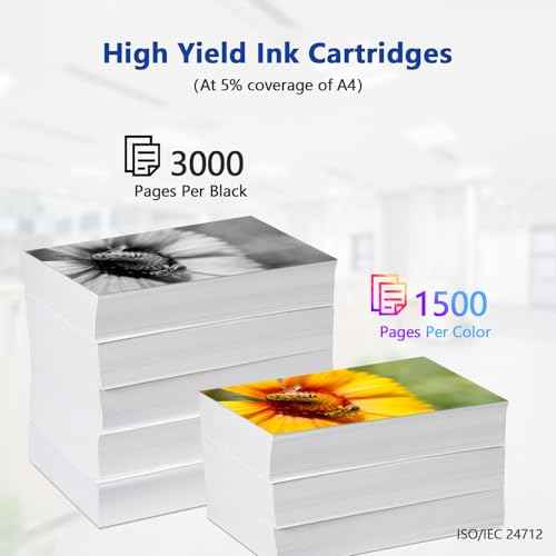 4-Pack LC3033XXL LC3033 XXL High-Yield Ink Cartridges Replacement for Brother LC3033XXL LC3033 XXL Compatible with MFC-J995DW J805DW J815DW Printers (Black Cyan Magenta Yellow)