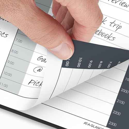 AT-A-GLANCE 2026 Appointment Book Planner, Daily, 8-1/2" x 11", Large, 24-Hour, Black (702140526)