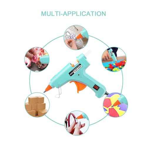 Hot Glue Gun Kit Mini: Mini Hot Glue Guns Kit with 30 Sticks Melt Glue Gun Craft for School DIY Arts Home Quick Repairs Multi-application