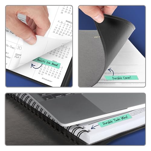 AT-A-GLANCE 2027 Monthly Planner Black 15-Month Jan-Mar 9x11 Inches
