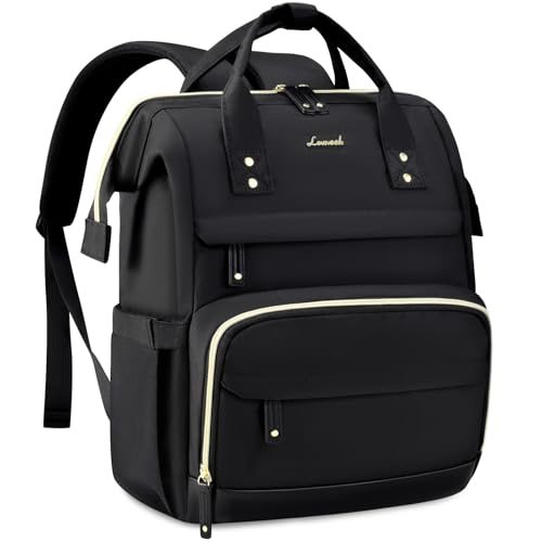 LOVEVOOK Laptop Backpack for Women, 15.6 Inch Work Business Backpacks Purse With Large Capacity, Waterproof Nurse Bag College Bookbag for School, Waterproof Casual Daypack for Travel