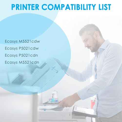 LeciRoba Compatible TK5232 (TK-5232) 4-Color Toner Cartridge Replacement for Kyocera TK-5232 TK-5232K TK-5232C TK-5232M TK-5232Y for Kyocera Ecosys M5521cdw P5021cdw P5021cdn M5521cdn Printer