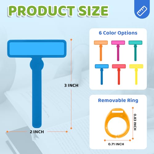 8PCS Guided Reading Strips for Dyslexia & ADHD - Finger Reading Tracker Tools