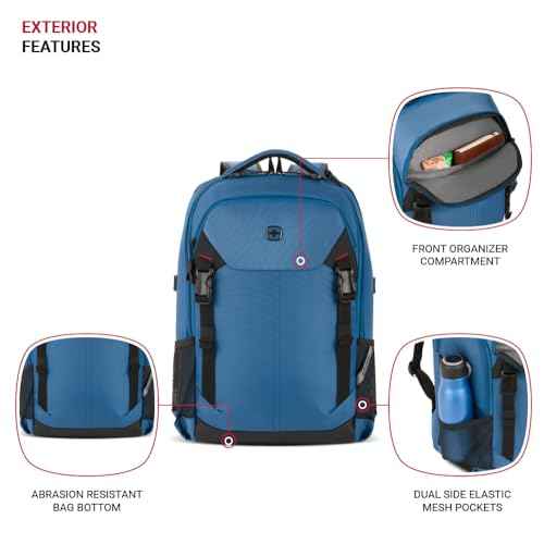 SwissGear Civic Pro Laptop Backpack, Navy, 18¡±x13.25¡±x7¡±