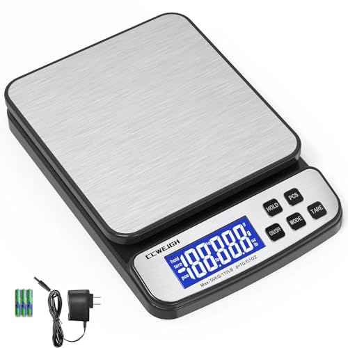 Digital Shipping Scale 110 lbs x 1g with Hold and Counting Function Mail Scale Postage Scale for Shipping Packages,Postal Scale for Warehouses, Homes, Offices, and Courier Companies