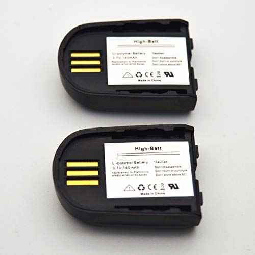 GBBBT WH500 W745 Battery, Replacement Battery 84598-01 82742-01 204755-01 for Plantronics Savi W740 W440-M W440 W740-M W445 86507-01 Wireless Headsets 3.7V 140mAh (Pack of 3)