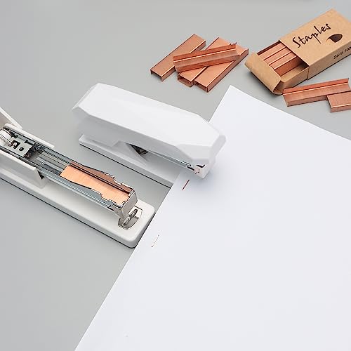NatSumeBasics 3000 Rose Gold Staples 26/6 for Office & Home Use – 3000 Refill Pack