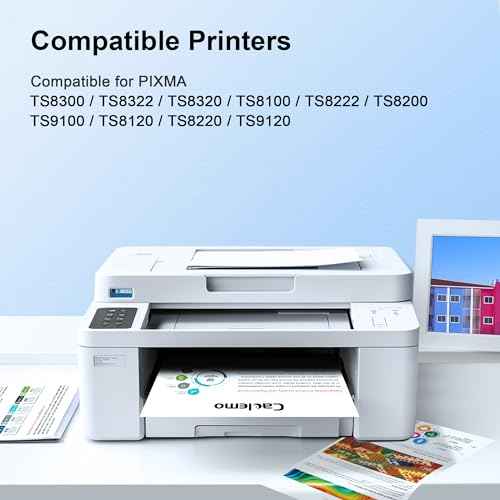 PGI-280XXL/CLI-281XXL Compatible for Canon Ink 280 and 281 Cartridges Work for Canon TR8520 Ink Cartridges Work for Pixma TR8620 TR8620A TS9120 TS6320 TR7520, 5 Pack + Photo Blue