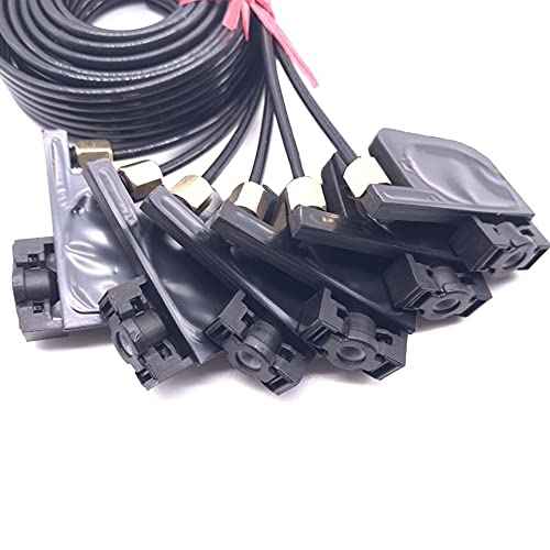 6 Color UV Ink Tube Hose Pipe Line with Square Small Damper Screw Nuts oring for Epson R330 R290 T50 L800 1390 Printer Accessories
