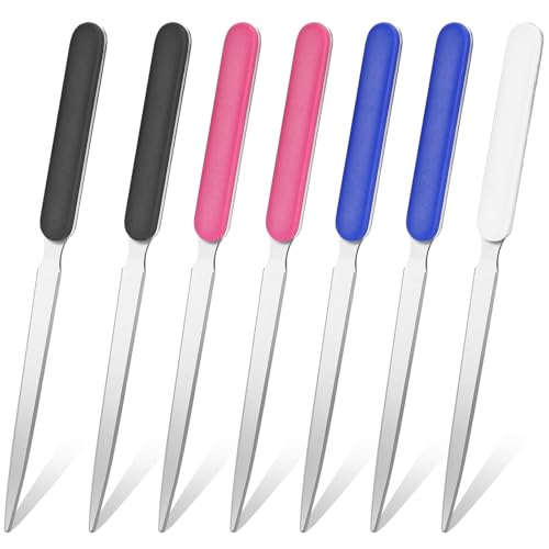 7 Pack Letter Opener Set, 7.5 Inch Stainless Steel Envelope Slitter, Efficient Mail Opener Tool Ideal for Office and Home Use