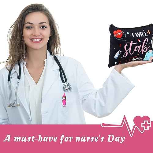 Colarr 96 Pcs Nurse Appreciation Christmas Gifts Set 24 Nurse Makeup Cosmetic Bag 24 Pocket Journal 24 Doctor Nurse Ballpoint Pen 24 Stethoscope Bracelet for Nursing Students School Practitioner Gifts