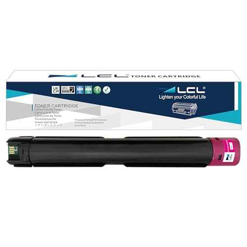 LCL Compatible Toner Cartridge Replacement for Xerox WorkCentre 7120 7125 7220 7220I 7225 7225I 006R01459 7120 7125 7220 7220I 7225 7225I Color Printer (1-Pack Magenta)