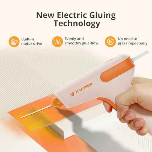 Motor-Driven Cordless Hot Glue Gun with 15s Fast Preheating, Anti-Drip & Auto Power-Off, Rechargeable Glue Gun Kit Includes Premium Glue Sticks, Perfect for Home Crafts, DIY, and Quick Repairs