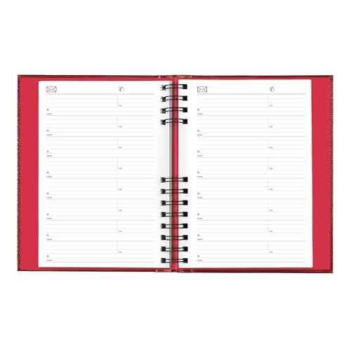 Brownline¢ç 2026 CoilPro¢â Daily/Monthly Planner, Untimed Journal, 12 Months, January to December, Twin-Wire Binding, 8.25" x 5.75", Bright Red (CB389C.RED-26)