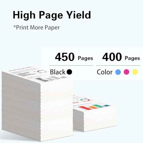 LC3013 Ink Cartridges BK/C/M/Y High Yield Page Up to 450 Pages/Cartridge, Replacement for Brother LC3013 LC3011 LC3013XL, Compatible for Brother MFC-J497DW MFC-J491DW MFC-J895DW MFC-J690DW Printer