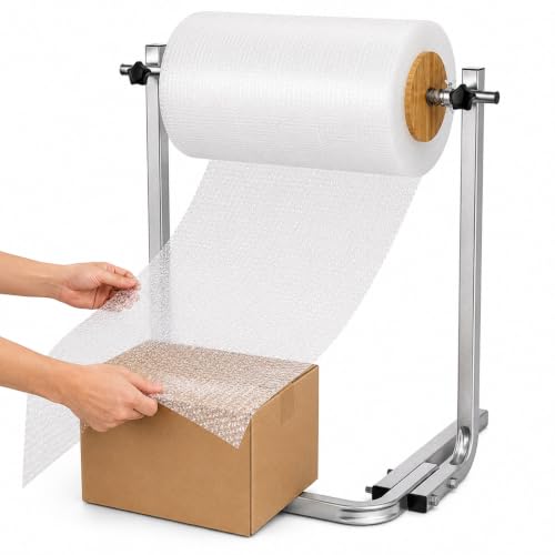 60cm Floor Standing Bubble Wrap Dispenser Galvanized Steel Packing Roll Holder