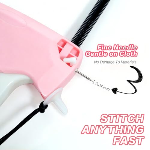 Stitch Gun for Garments with 6 Needles, 5mm Fasteners - Quick Clothing Fixer