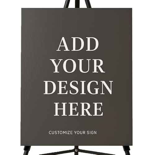 INTELLIMADE Custom Foam Boards ? 3/16" Thick Personalized Sign Boards with Your Text, Logo, or Image ? Square & Rectangle ? 6 Sizes ? For Events, Displays, Presentations & More ? Made in USA