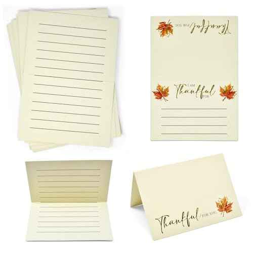 Gift Boutique 100 Thanksgiving Place Cards and Gratitude Cards Fall Harvest Tent Name Cards I Am Thankful For for Dinner Table Setting Autumn Party Decor
