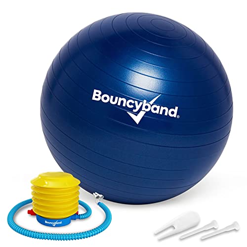 Bouncyband Balance Ball Small Dark Blue – Flexible Seating Ball for Focus & Posture