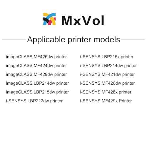 MxVol Compatible CRG052 Toner Cartridge Replacement for Canon 052 CRG-052 Toner Cartridge use for Canon imageCLASS MF426dw MF424dw LBP214dw Printer (1PK Black)