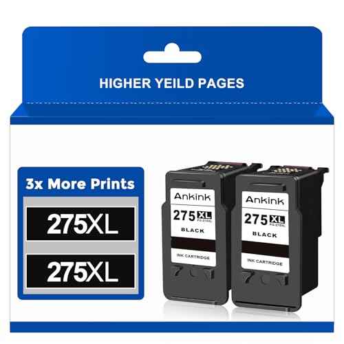 Compatible Ink Cartridge Replacement for Canon 275XL PG 275 PG275 XL PG275XL Cannon 275 XL Black, 2-Pack Ink for Pixma TS3522 TR4720 TR4700 TR4722 TS3500 TS3520 TS3700 TS3720 TS3722 Printer.