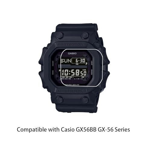 3 Pack Tempered Glass Screen Protectors for Casio GX56BB GX-56 Series - Scratch & Fingerprint Resistant