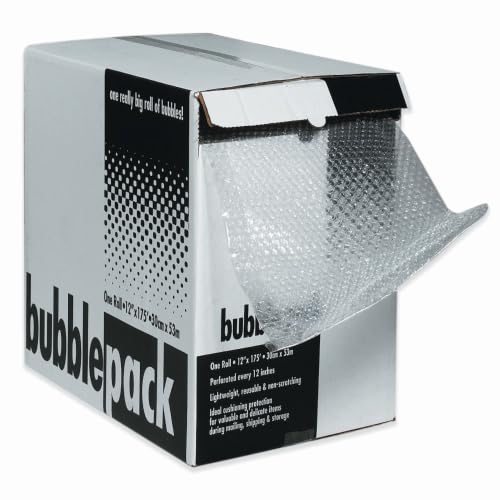 Aviditi 100ft Clear Bubble Dispenser Pack for Packaging & Shipping