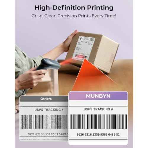 MUNBYN Bluetooth Thermal Label Printer, 130B Wireless 4x6 Shipping Label Printer for Shipping Packages Small Business Office or Home, Compatible with iPhone Android iPad Windows macOS Chrome Etsy eBay