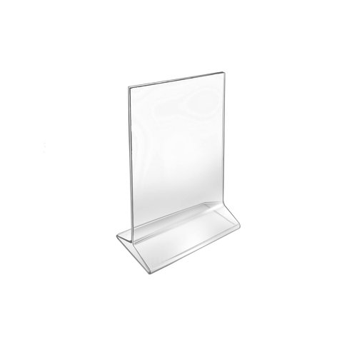 Azar 142726 Vertical Top Load 4" wide x 6" high Acrylic Sign Holder, 10 Count