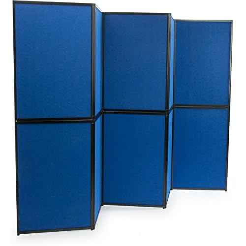 Trade Show Presentation Board, 10 Panels, Double Sided, with or Without (3) 150W Lights, Hook & Loop-Receptive