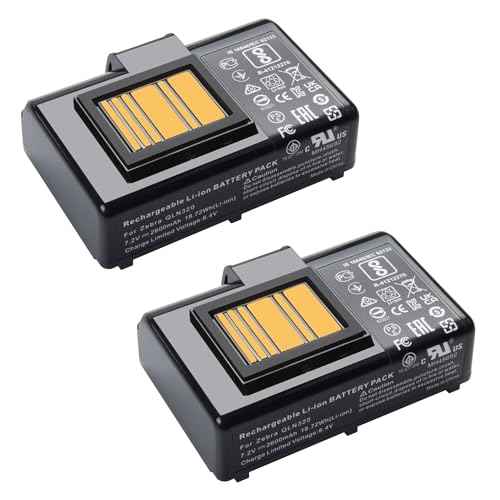 2Pack Printer battery for Zebra Printer ZQ610 QLN320 QLN220 QLN220(HC) QLN320HC ZQ500 ZQ510 ZQ520 ZQ521 ZQ610 ZQ620 ZR628 ZR638 ZQ658 ZQ668 PN BTRY-MPP-34MA1-01 P1031365-021 P1031365-025 7.4V 3400mah