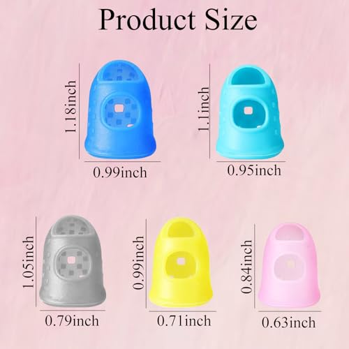 30 Pcs Rubber Finger Guards for Sewing, Thimbles & Hand Protection