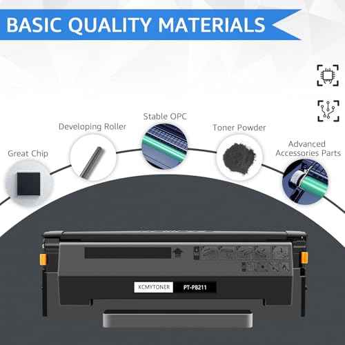 2PK Black Compatible Toner Cartridge Replacement for Pantum PB-211 PB211 PB-211E PB211EV Black Toner Cartridge use for P2500W P2200 M6500NW M6550NW M6600NW Printers(1600 Pages)