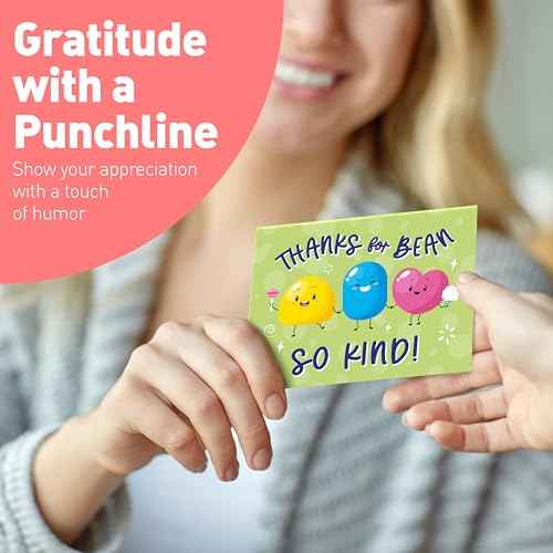 S&O Assorted Funny Thank You Cards with Envelopes - Cute Thank You Cards for Teachers, Office Coworker, Employee & Staff Appreciation - Appreciation Card for Kids, Students & Friends, 4x5.5¡±