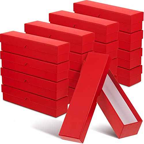 Teling 16 Pcs Coin Storage Box 2x2inch Flip Holders Collectors Coin Supplies Holders for Cents Collection Cardboard (Red)