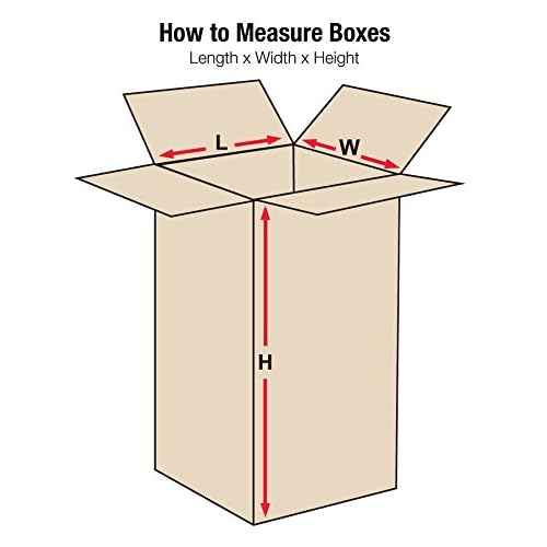 AVIDITI 8x8x18 Tall Corrugated Boxes, Tall, 8L x 8W x 18H, Pack of 25 | Shipping, Packaging, Moving, Storage Box for Home or Business, Strong Wholesale Bulk Boxes
